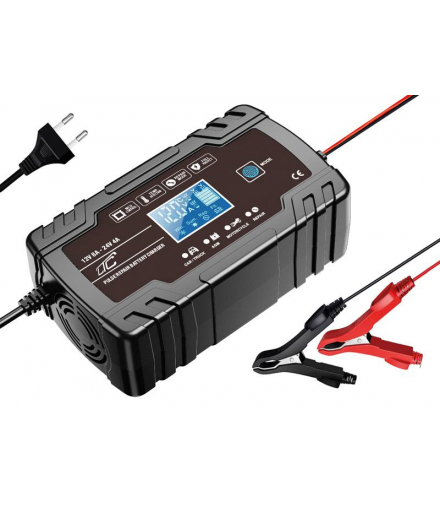 Ładowarka automatyczna, prostownik mikroprocesorowy LTC 12V 8A - 24V 4A czarny LTC LX1214
