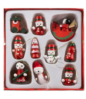 Bombki, zawieszki choinkowe 10szt. Ruhhy 22943
