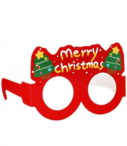 Papierowe okulary świąteczne dla dzeci, 6szt. ATL BQ89A