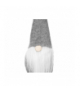 Skrzat stojący szary, uroczy gnom z brodą, 30cm x 8cm ISO TRADE 00011423