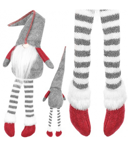 Skrzat siedzący szary, gnom z brodą 50cm x 15cm RUHHY 00011426