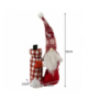 Skrzat świąteczny z torbą na butelkę, gnom, krasnal 18cm x 22cm x 55cm Ruhhy