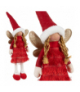 Wróżka figurka świąteczna czerwona 40cm Ruhhy 22346