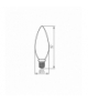 Żarówka LED, źródło światła LED XLED C35 E14 7W CW zimna 6500K transparentny Kanlux 38418