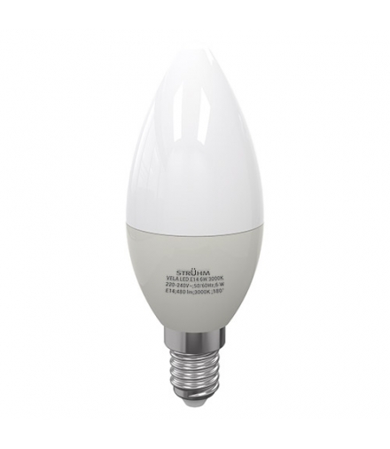 Lampa z diodami SMD LED VELA LED E14 6W 3000K IDEUS 02801