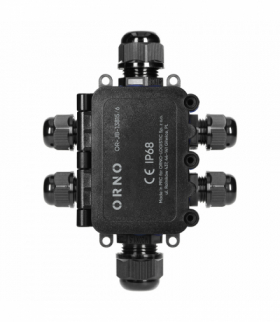 Puszka n/t HD IP68, 0,5-6,0mm² ,2 dławnice M20, 4 dławnice M16 Orno OR-JB-13815/6