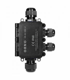 Puszka n/t HD IP68, 0,5-6,0mm² ,2 dławnice M20, 2 dławnice M16, układ T Orno OR-JB-13815/4T