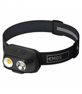 Latarka czołowa LED COB P3542, 500lm, 130m, Li-pol 1200mAh EMOS P3542