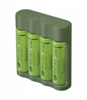 GP Ładowarka Recyko Everyday B421 + 4× AA 2700 + USB *MPP GP B52427U