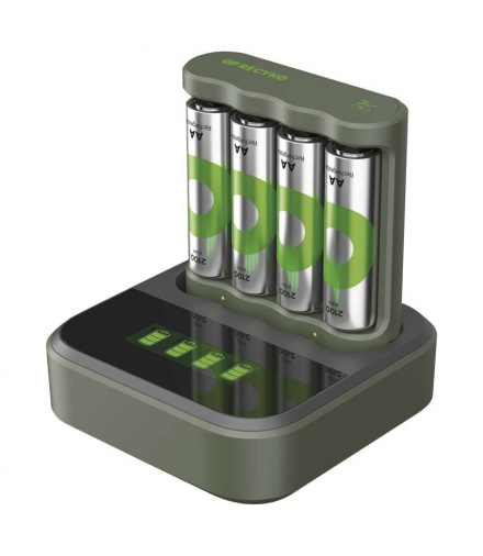 GP Ładowarka Recyko Pro P461 + 4× AA + Dock MPP GP B50444D