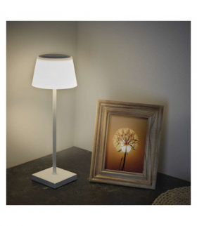 Lampa biurkowa LED KATIE, ładowalna, biała EMOS Z7630W