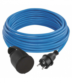 Przedłużacz mrozoodporny 10 m 1 gniazdo niebieski PVC 230 V 1,5 mm2 EMOS P01410W