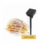 Dekoracje - 120 LED nano łezki z panelem solarnym, miedź, 12 m, IP44, ciepła biel, timer EMOS D3ZW01