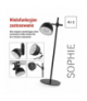 Lampa biurkowa LED SOPHIE, ładowalna, czarna EMOS Z7635B