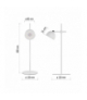 Lampa biurkowa LED SOPHIE, ładowalna, biała EMOS Z7635W