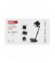 Lampa biurkowa LED ABBIE, ładowalna, czarna EMOS Z7636B