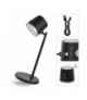 Lampa biurkowa LED ABBIE, ładowalna, czarna EMOS Z7636B