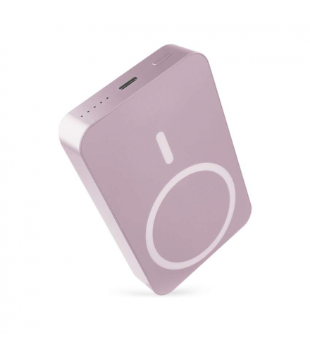 Powerbank EMOS WI 1046, 10 000 mAh, 20 W+Wireless, baby pink EMOS B0551S