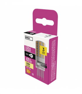 Żarówka LED Classic JC G9 4,2 W (40 W) 470 lm ciepła biel ściemnialna EMOS ZQ9125D