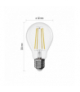 Żarówka LED Filament A60 E27 7,5 W (75 W) 1 055 lm ciepła biel ściemnialna EMOS ZF5154D