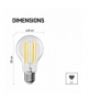 Żarówka LED Filament A60 A CLASS E27 7,2 W (100 W) 1521 lm neutralna biel EMOS ZF5168