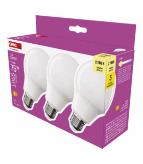 Żarówka LED Classic A60 E27 9,5 W (75 W) 1055 lm ciepła biel EMOS ZQ5E51.3