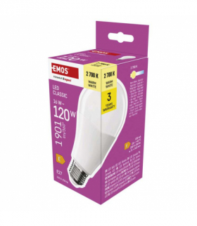 Żarówka LED Classic A70 E27 16 W (120 W) 1901 lm 1901 lm ciepła biel EMOS ZQ5E71