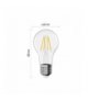 Żarówka LED Filament A60 E27 3,4 W (40 W) 470 lm 470 lm ciepła biel EMOS ZF5D22