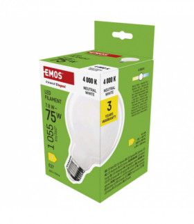 Żarówka LED Filament G95 E27 7,8 W (75 W) 1055 lm neutralna biel EMOS ZF2D53