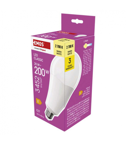 Żarówka LED Classic A95 E27 28 W (200 W) 3452 lm ciepła biel EMOS ZQ5E91