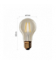 Żarówka LED Vintage A60 E27 4,5 W (40 W) 420 lm 420 lm Ciepła biel EMOS Lighting Z55032