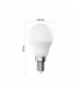 Żarówka LED Classic Mini Globe E14 4,2 W (40 W) 470 lm zimna biel EMOS ZQ1E24