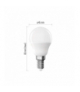 Żarówka LED Basic Mini Globe E14 5,5 W (40 W) 470 lm 470 lm Ciepła biel EMOS ZL1F22
