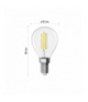 Żarówka LED Filament Mini Globe E14 5,9 W (60 W) 806 lm neutralna biel EMOS ZF1D43
