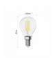 Żarówka LED Filament Mini Globe E14 7 W (75 W) 1055 lm ciepła biel EMOS ZF1D52