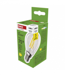 Żarówka LED Filament Mini Globe E14 7 W (75 W) 1055 lm neutralna biel EMOS ZF1D53