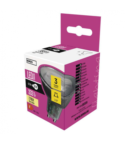 Żarówka LED Classic MR16 GU10 4,2 W (36 W) 333 lm ciepła biel EMOS ZQ8333A