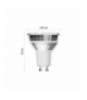 Żarówka LED Classic MR16 srebro GU10 3 W (32 W) 345 lm zimna biel EMOS ZQ8E19