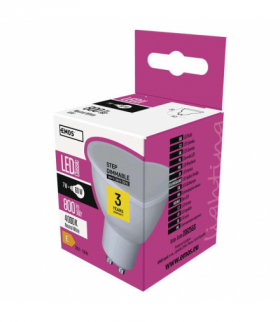 Żarówka LED Classic MR16 GU10 7 W (60 W) 800 lm neutralna biel ściemnialna 3x EMOS ZQ8255S