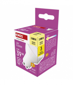 Żarówka LED Classic MR16 GU10 4 W (39 W) 450 lm ciepła biel EMOS ZQ8E22