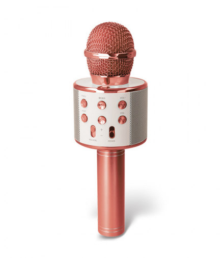 Forever mikrofon z głośnikiem Bluetooth BMS-300 różowe złoto TFO GSM113283