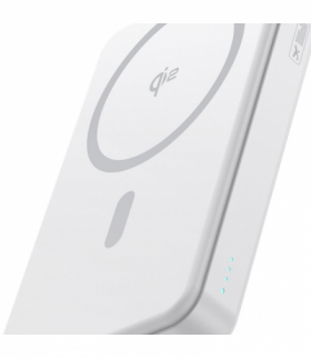 Powerbank magnetyczny Baseus Airpow Qi2 10000mAh 22.5W Biały (z kablem ładującym Simple Series Type-C do Type-C (20V/3A) 30 cm) TFO BRA014382