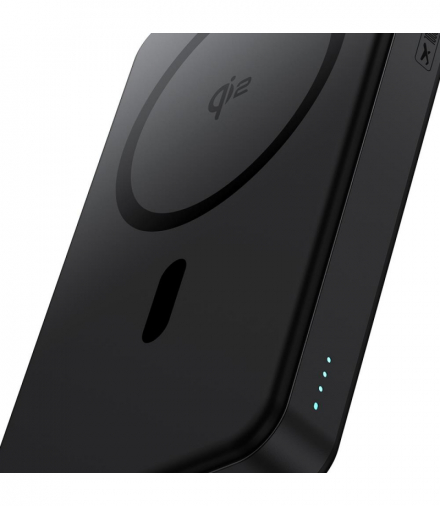 Powerbank magnetyczny Baseus Airpow Qi2 10000mAh 22.5W Czarny (z kablem ładującym Simple Series Type-C do Type-C (20V/3A) 30 cm) TFO BRA014381