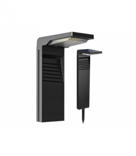 Lampa ogrodowa słupek LED 57cm z panelem solarnym, czujnik zmierzchu,2200mAh ABS LAMEX LXTQ1D