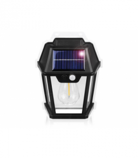 Lampa solarna ścienna 10W,czujnik ruch,zmierzchu, akumulator 1200mAh LAMEX LXTQ06B1