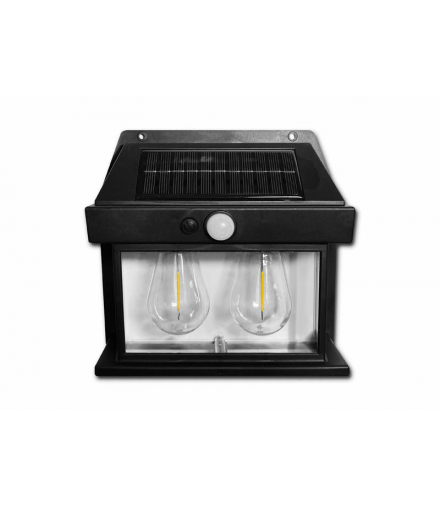 Lampa solarna ścienna 20W, czujnik ruchu, zmierzchu, akumulator 1500mAh LAMEX LXTQ06A2