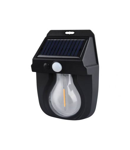 Lampa ścienna solarna COB 5W, 600lm, czujnik ruchu, zmierzchu, akumulator 1800mAh (ABS) LAMEX LXLL176