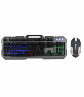 Rebeltec zestaw przewodowy: klawiatura LED + mysz dla graczy INTERCEPTOR 2 TFO AKKSGKLAREB00005