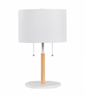 Lampa stołowa Fogo 2xE27 biała Light Prestige LP-0304/2T WH