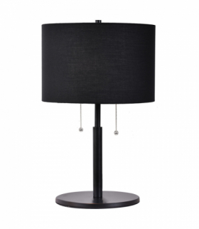 Lampa stołowa Fogo 2xE27 czarna Light Prestige LP-0304/2T BK